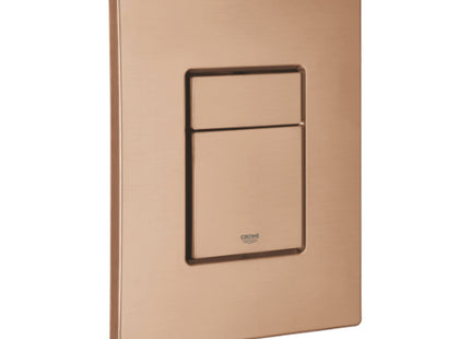 Skate Cosmo Flush Plate Brushed Warm Sun - 38732DL0 - Stylish Bathroom Upgrade