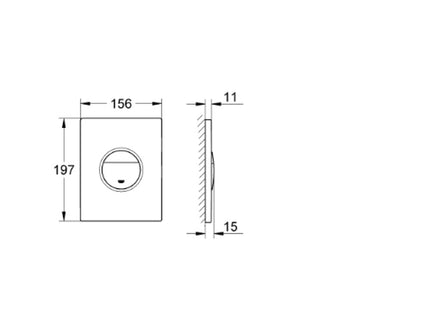 Grohe Nova Cosmopolitan Flush Plate Chrome - 38765000 - Perfect for Modern Bathrooms