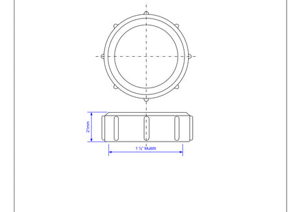 McAlpine T8M 1½" Multifit Loose Nut