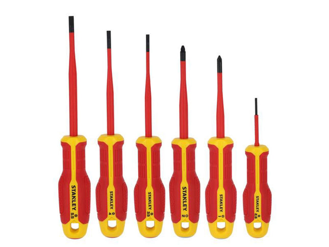 Stanley Hand Tools Fatmax Vde Insulated Screwdriver Set, 6 Piece