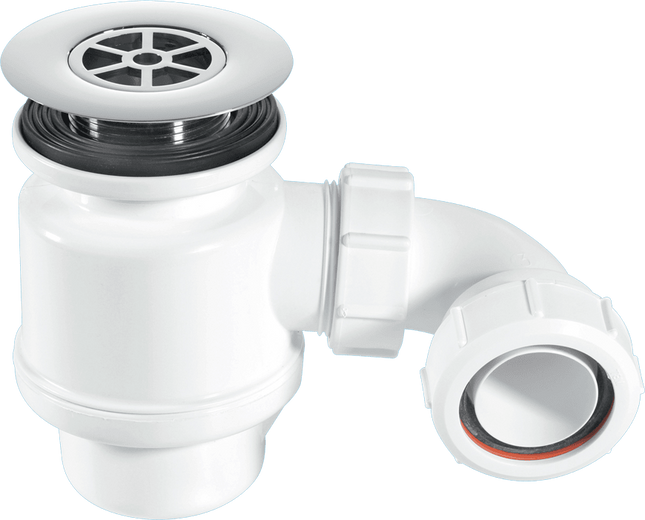 McAlpine STW8-RB 50mm Water Seal Resealing Shower Trap with Multifit Outlet