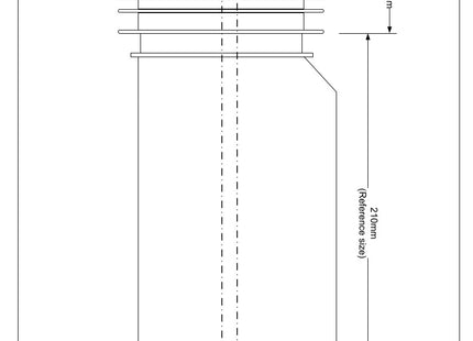 McAlpine WC-EXTC 10mm Offset Adjustable Length Extension Piece for Rigid WC Connectors