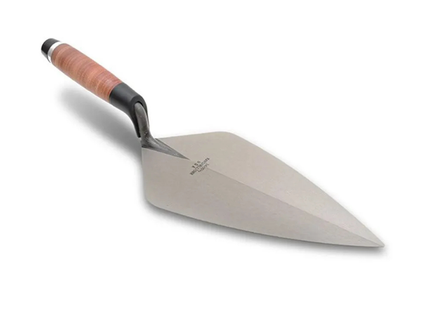 Marshalltown 34L Wide London Pattern Brick Trowel Leather Handle 11In