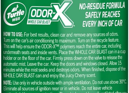 Turtle Wax Odor-X Whole Car Blast Cherry 100ml (Pack of 2)