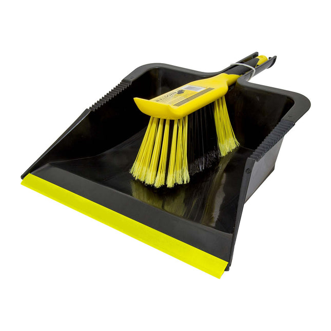 Bulldozer Heavy Duty Dustpan & Brush Set