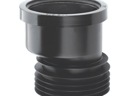 McAlpine DC1BL-OS Black 4"/110mm 14mm Offset Drain Connector