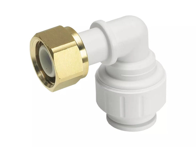 John Guest Speedfit Bent Tap Connector 15mm X 1/2" (Pack Of 10)