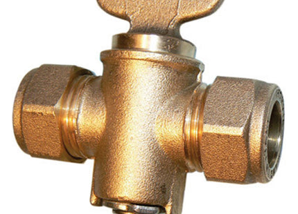 Primaflow Gas Cock - Rigid Fan Comp 15mm Brass - TGC020 - Reliable Gas Control