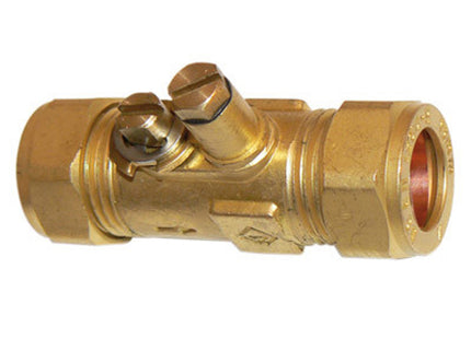 Primaflow MGT Gas Test Ball Valve 15mm Compression - GTBV15