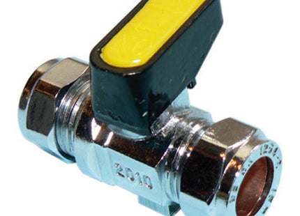 Primaflow MM Metrogas Mini Ball CxC 15mm Chrome - GCM15 - Gas Valve