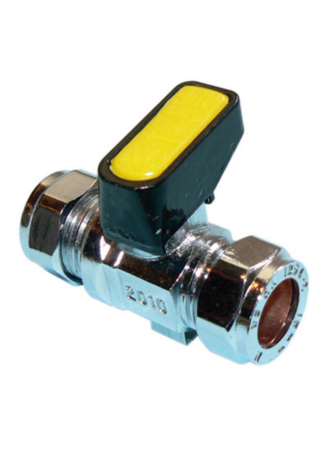 Primaflow MM Metrogas Mini Ball CxC 15mm Chrome - GCM15 - Gas Valve