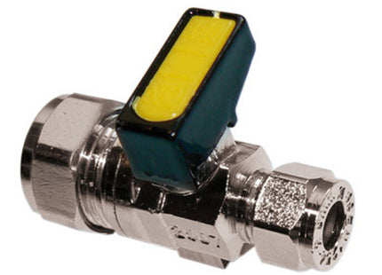 Primaflow Mm Metrogas Mini Ball Cxc 15X10mm Chrome - GCM1510 - Gas Valve