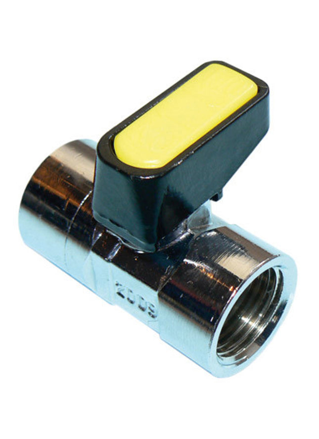 Primaflow MM Metrogas Mini Ball FxF 1/2" Chrome - GCM12CP - Gas Valve