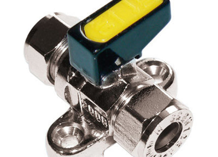 Primaflow MM Metrogas Miniball CxC 10mm B/Plate CP - GCM10BP - Reliable Gas Valve