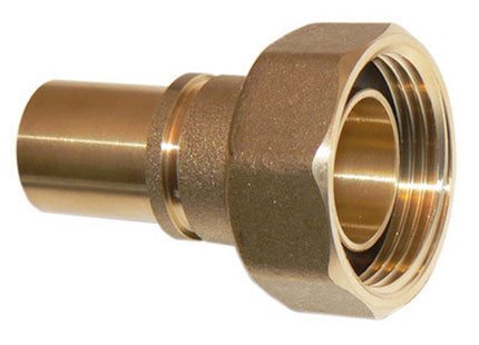 Primaflow Mu Gas Meter Union - Grooved 28mm x 1" Brass - 40090325