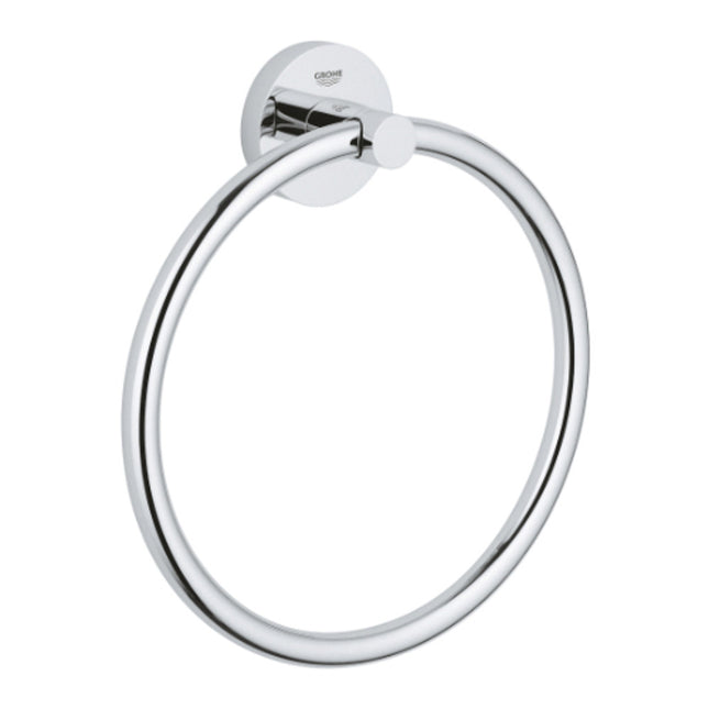 Grohe Essentials Towel Ring Chrome - 40365001 - Perfect for Your Bathroom