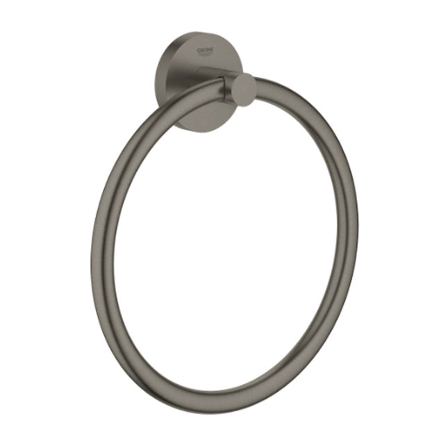 Grohe Towel Ring Brushed Hard Graphite - 40365AL1 - Perfect for Your Bathroom