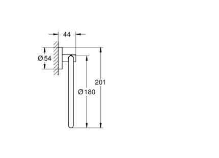 Grohe Essentials Towel Ring Supersteel - 40365DC1 - Ideal for Modern Bathrooms