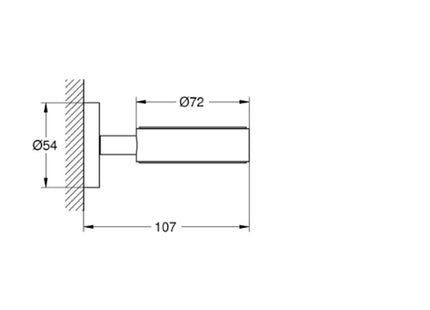 Grohe Holder For Glass/Dish/Dispenser Supersteel - 40369DC1 - Bathroom Essential