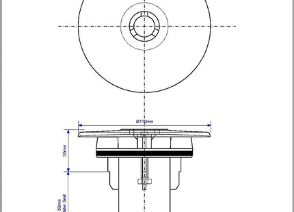 McAlpine ST90CPTOP+TUBE 80mm Water Seal Resealing Shower Trap with Multifit Outlet