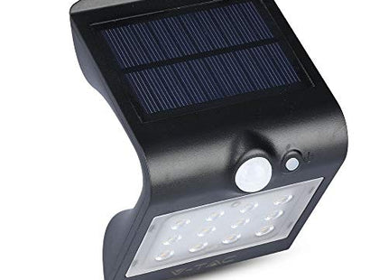 V-TAC Solar Garden Lights Outdoor Wall Lights with PIR Motion Sensor for Garden Fence, Driveway, Walkway, Outdoor Walls | IP65 Waterproof Black Body