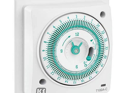 T100A-C Kingshield 24HR Mechanical 240V Mains 16A Timer