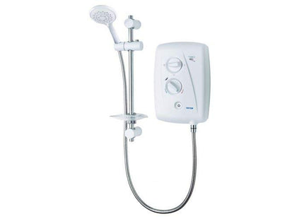 9.5kW Triton T80z Fast Fit Electric Shower White Modern Bathroom