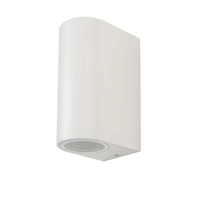 V-TAC -7652 Sleek GU10 Wall Fitting(Aluminum) Round-White Body,2 Way IP44