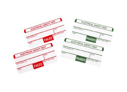 Test Form With Labels Pat Inspection Pass Labels Pack Of 500 Portable Appliance Testing Pass ...