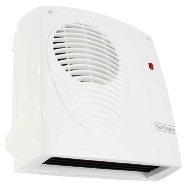 Sunhouse SDF2E Wall Mounted Downflow Bathroom Fan Heater 2kW (White)