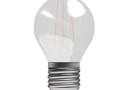 British Electric Lamps LED Filament 45mm Round 4W (40W) ES 2700K Opal Dimmable