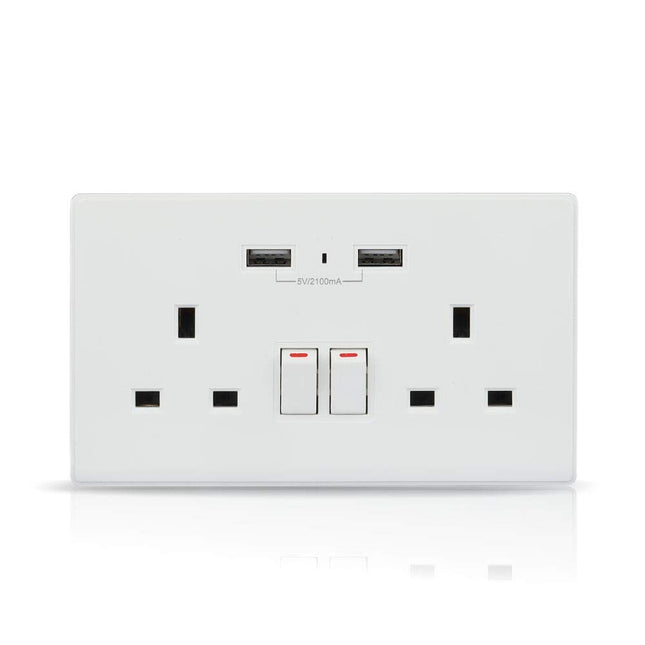 V-TAC VT-5017, WiFi Wall Socket with Amazon Alexa & Google Home White