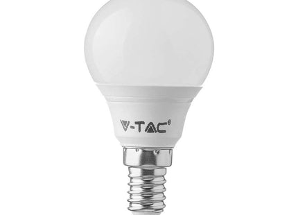 V-TAC 5.5W Energy Saving Classic Golf Ball P45 Bulb with Samsung LED 5 Years Warranty E14 SES (Small Edison Screw) 3000 Warm White Non Dimmable, 5.5 W