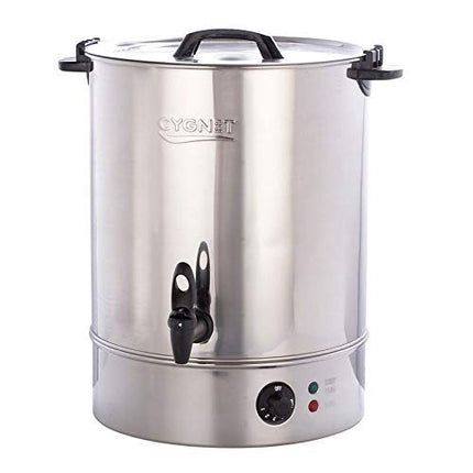 Burco MFCT1030 Stainless Steel Cygnet Manual Fill Water Boiler, Silver, 30L Capacity