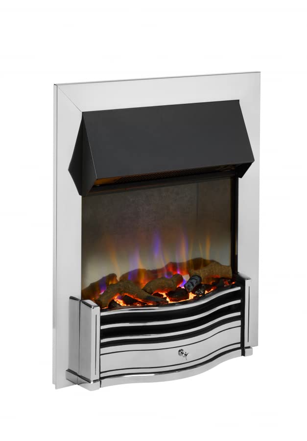 DIMPLEX Dumfries DMF20CH CHROME Optiflame 3D Electric 2KW Inset Fire REMOTE CONTROL