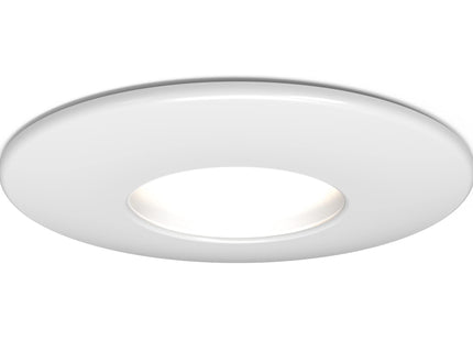 4lite IP65 GU10 Fire Rated Downlight Matt White Bezel