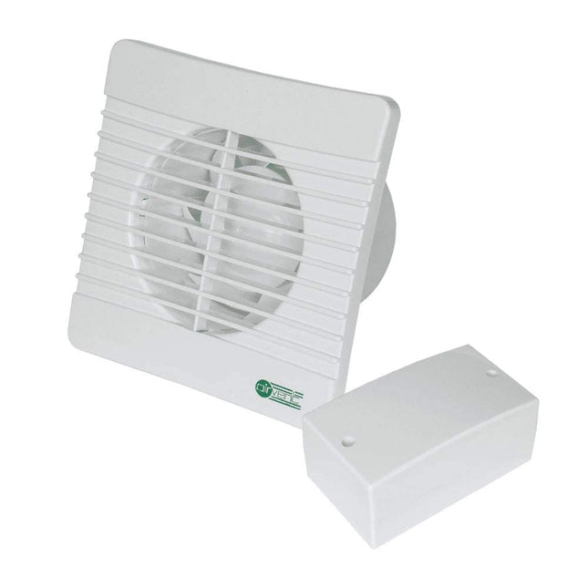 Airvent 434399 Low Voltage Axial Extractor Fan & Transformer Kit (Timer Model) 100mm 4 Inch SELV 12V. Suitable for use within Zone 1