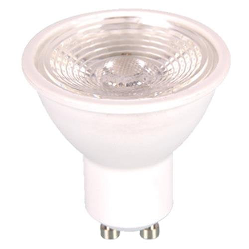 V-TAC 1668 LED Plastic Spotlight with Lens Colorcode 7 W 6000 K 38'D GU10, Dimmable Plastic White