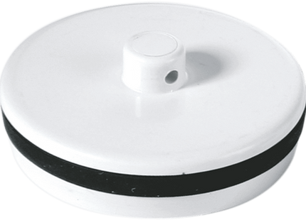 McAlpine WP1 1½" White Plastic Plug with Rubber Seal