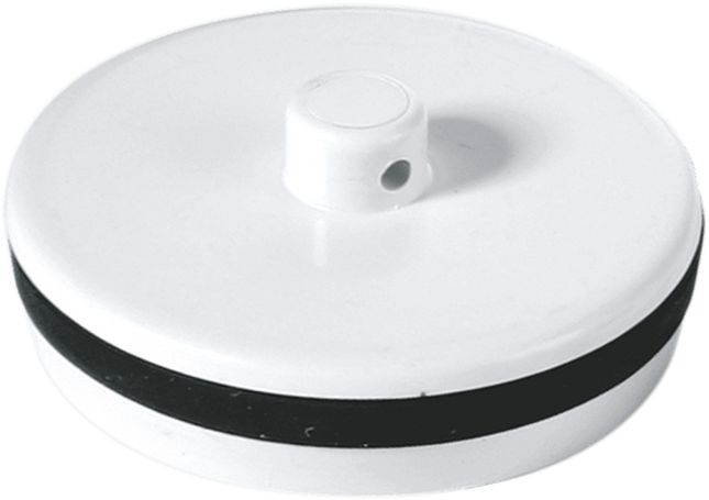 McAlpine WP1 1½" White Plastic Plug with Rubber Seal