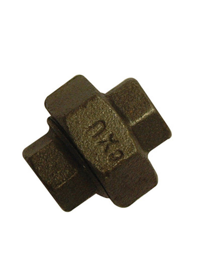 BM340 Black Straight Union FxF 1.1/4" - 34021006 - Essential for Plumbing