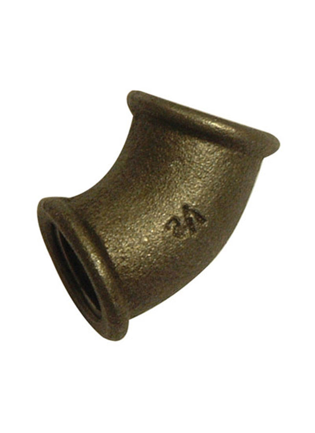 Berg Montana Fittings Ead BM120 Black 45° Elbow FxF 1/2" - 12021003 - Perfect for Plumbing