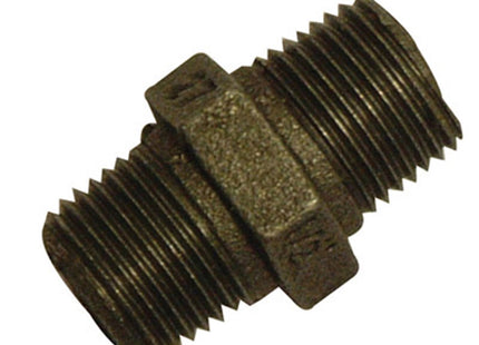 Berg Montana Fittings Ead Black Hex Nipple 3/8" MxM - 28021002
