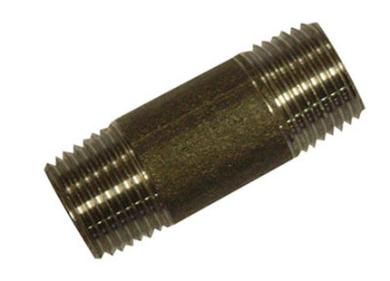 Berg Montana Fittings Ead Black Barrel Nipple 2" MxM - B1100880 - Perfect for Plumbing
