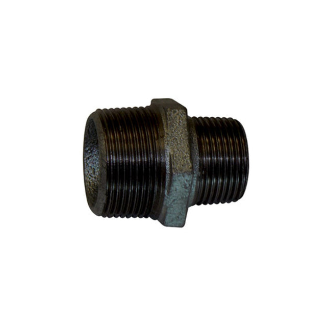 BM245 Black Red Nipple 2" x 1.5" - 24521087 - Ideal for Plumbing