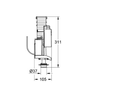 Grohe Av1 Complete With Pipe Extension - 42320000 - Essential for Plumbing