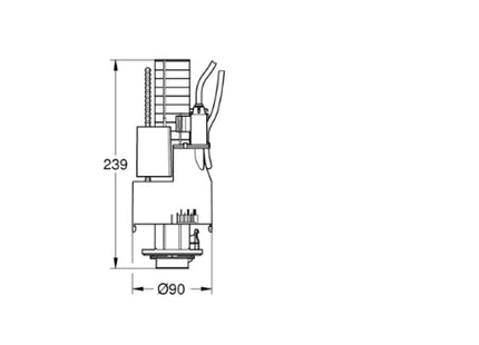 Grohe Dual Flush Discharge Valve - 42774000 - Eco-Friendly
