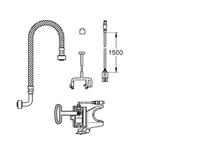 Grohe Install.Kit F. Autom.Flush Sensor Cable - 46944001 - For Automatic Flush Systems