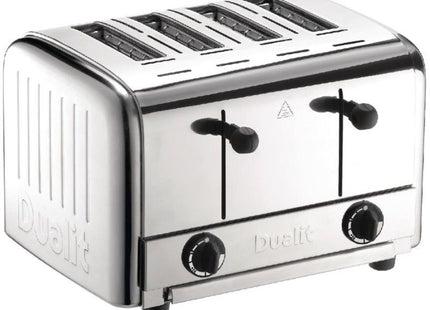 Dualit DCP4 Catering 4 Slice Pop-Up Toaster Stainless Steel 49900