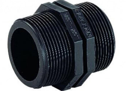 Plasson Threaded Nipple 1" x 1" - PT050607010